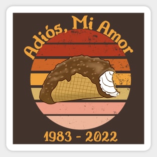 Choco Taco Adios Mi Amor Funny Ice Cream Brown Sticker